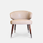 Anita Dining Chair - Ottiu : Anita is a mid century modern ding chair where lush, beauty and delicacy hides the fierceness and unbridled sensuality of one 50’s iconic female personality