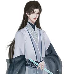自此月长悬采集到人物免扣【现代 二次元 古风 Q版】
