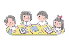 手绘日本风格和服人物插画-插画-插画图形素材-酷图网