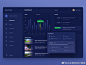 一组深色的PC端管理后台 / Dashboard / 用户中心界面设计作品 #UI设计# ​​​​