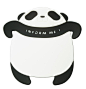 喜朋sipals 创意可爱 熊猫硅胶杯垫防滑垫碗垫 可写字 喜朋 sipals 原创 设计 新款 2013