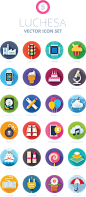 Luchesa Flat Icons : Icon set contains 168 flat icons into different categories: Design, Food, SEO, Web, Strategy, Management, Finance, Money, E-Commerce, Shopping and Others. Perfectly fits for web, iOS, Android. Good choice for use in infographic and in