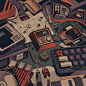animation  bitcoin Character Digital Art  ILLUSTRATION  linework lofi Retro Technology