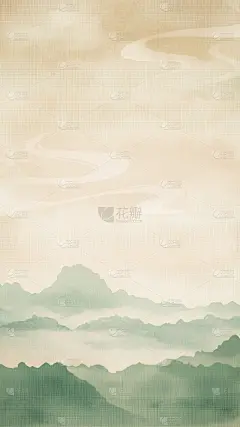 中国风通用古风山川底纹肌理背景