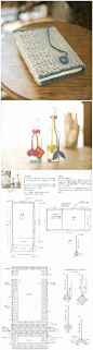 垂坠的花型长条，装饰或者做为书签，都有锦上添花的作用。 #钩织图解# 