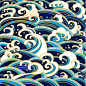 日式和风日本海浪浮世绘插画手机保护壳平板贴纸图案背景设计素材-淘宝网_UI-中式和式界面 _T2018918 #率叶插件，让花瓣网更好用#