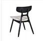 Dining chair 简约现代餐椅 布艺椅子 实木餐椅 咖啡椅