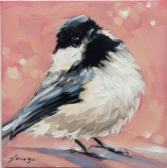 Chickadee painting 4...