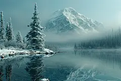 山林冬景绝美壁纸