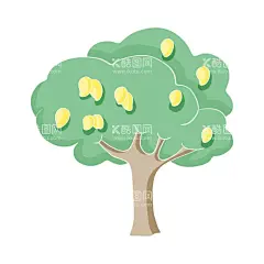 卡通树  - 源文件下载【酷图网】卡通树,绿色树,卡通,卡通小树,小树苗,卡通小树苗,手绘,小树,矢量树,植树节元素,树图标,