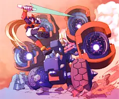 [游戏原画]-[洛克人Zero2MegaManZero2]优秀作品欣赏_设计灵感欣赏