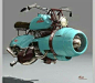 Indian Flyer Concept Bike: Chris Stoski  #steampunk...