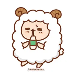 一只绵羊喝喜乐！超级可爱的绵羊简笔画大全