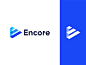 Encore - E logo - modern logo logo inspiration logo branding minimalist logo design logos symbol monogram tringle e brand identity simple modern lettering logodesign logotype letter mark branding brand logo