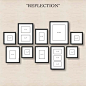 6 Ways to Set Up a Gallery Wall 4) Reflection: Create order out of chaos with this arrangement!: 