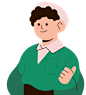 扁平风格日式男性插画人物肖像元素男性