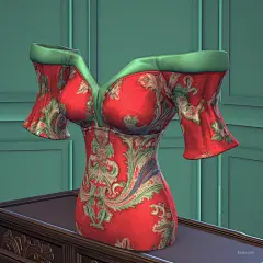AI绘画_Prompts_GUJUJU_A_red_and_green_off-the-shoulder_blouse_with_a_sweethear_5d11ca21-b01b-43e0-808a-5ebc34328233_xpanx.com