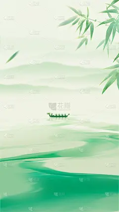 端午节弥散渐变河流山龙舟背景