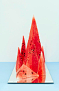 mountains of watermelon // cool food styling