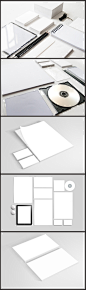 空白VI素材智能贴图下载 样机 模板 名片 设计 提案 PSD源文件-淘宝@北坤人素材