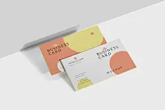 &lt;span class='yzk_title_92972'&gt;创意企业名片设计阴影效果图样机 Business Card Mock-Ups&lt;/span&gt;插图