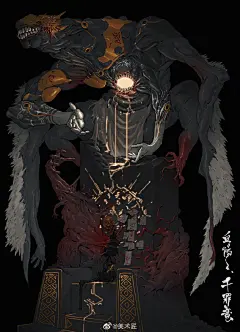 暗黑机械与骸骨世界
,
CG人物插画艺术家
,
Cbotme
,
手绘原画作品 ​​​​