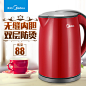 Midea/美的 WH415E2g电热水壶不锈钢 保温防烫 自动断电烧水壶-tmall.com天猫