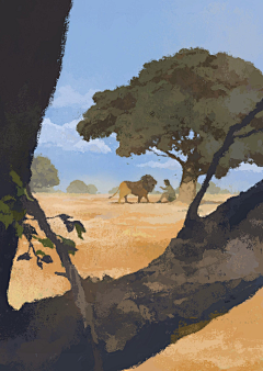 三角喵_LYJ采集到插画-场景