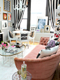 甜美女生公寓客厅设计，创意沙发。