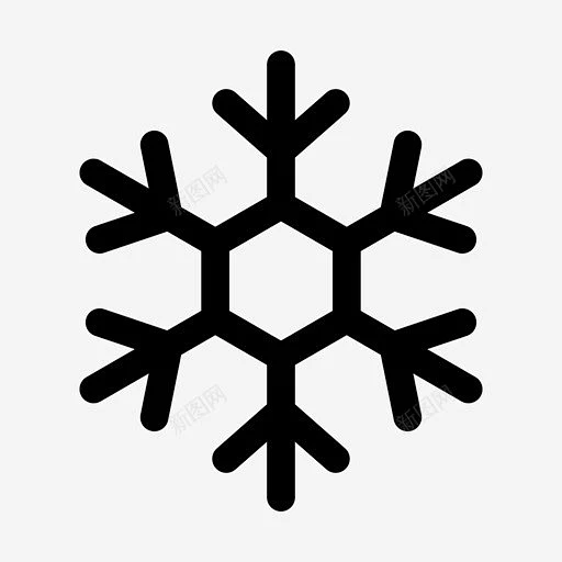 雪花寒冷冰冻图标 标志 UI图标 设计图片 免费下载 页面网页 平面电商 创意素材-花瓣网
