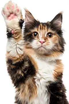 可爱的猫咪缅因猫宠物摄影图片
