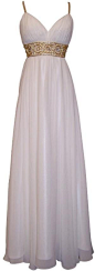 Amazon.com: Greek Goddess Chiffon Starburst Beaded Full Length Gown Prom Dress Junior: 