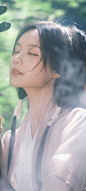 唯美闭眼古装美女李一桐手机壁纸