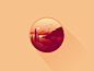#图标# #UI# #扁平化# #色彩# #清新# Mediterranean Sunset Buy Artwork: Society6 | RedbubbleFollow me: Dribbble | Twitter | Behance