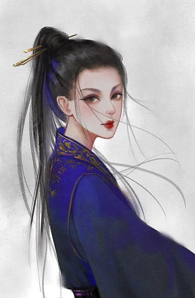 浅笑倾城古风插画❤️
