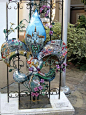 Fleur de lis with New Orleans scenes - QUITE THE GATE!!