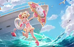 王者荣耀 小乔 三丽鸥 4k壁纸