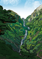插画：泰山 中国