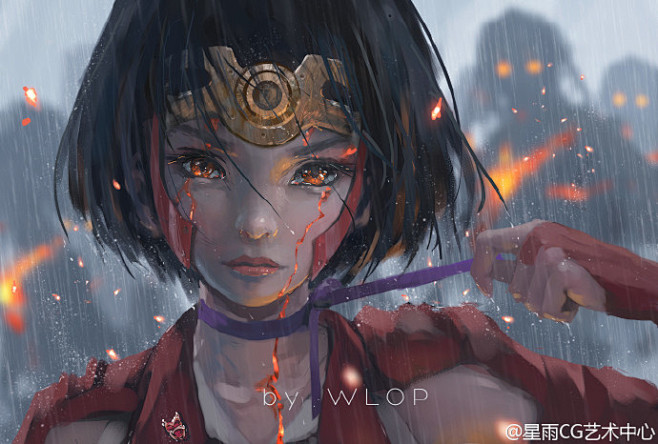 #CG原画# 国人画师WL OP的作品，...
