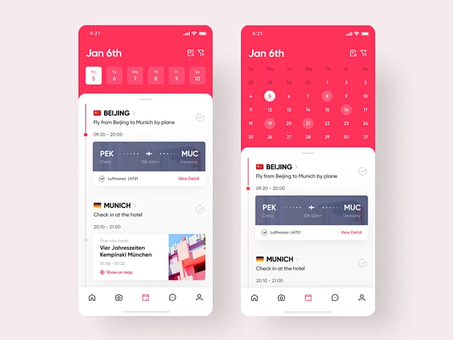 Journey - App Design : View on Dribbble