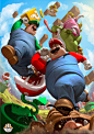 墨西哥插画师Carlos Dattoli喜欢创造出不一样的超级英雄，结果萌生出“FAT HEROES“系列，无论是DC、漫威、星球大战、马里奥兄弟、七龙珠、圣斗士都无一幸免。 ​​​​