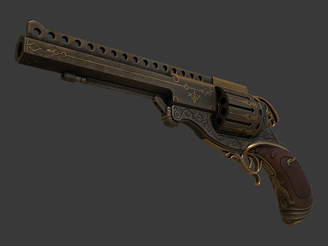 Steampunk Handgun, P...