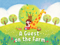 Children's Book: A Guest on the Farm : This project is made for the cute app 'Little Stories.' Find it in App Store and Google Play. Description of the story:What do a towering giraffe and a little farmer have to teach one another? And how will they help 