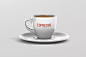 卡布奇诺浓品牌咖啡杯样机 Espresso Cup Mockup  
