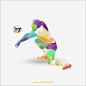  sports low-poly free template ai eps