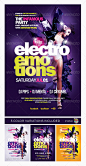 Electro Emotions Flyer Template - Clubs & Parties Events