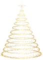 炫酷圣诞树 炫光圣诞树叠加素材 光效 流光线 PNG 免抠