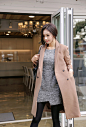 ▼SonYounJu▲151113图片_T店更新(红豆咖啡清爽长款双排扣风衣)_孙允珠吧_百度贴吧