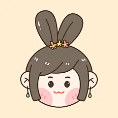中秋节可爱手绘情侣头像