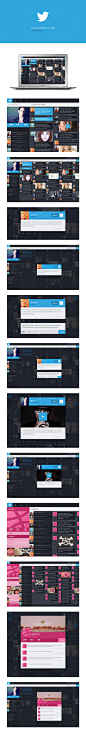 Twitter的重新设计概念/索尔特hutvagner的网页设计UI#设计#用户##的web iterface